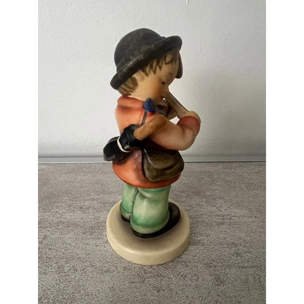 Vintage Hummel Puppy Love Goebel Full Bee Figurine Boy Playing Violin w Dog 6